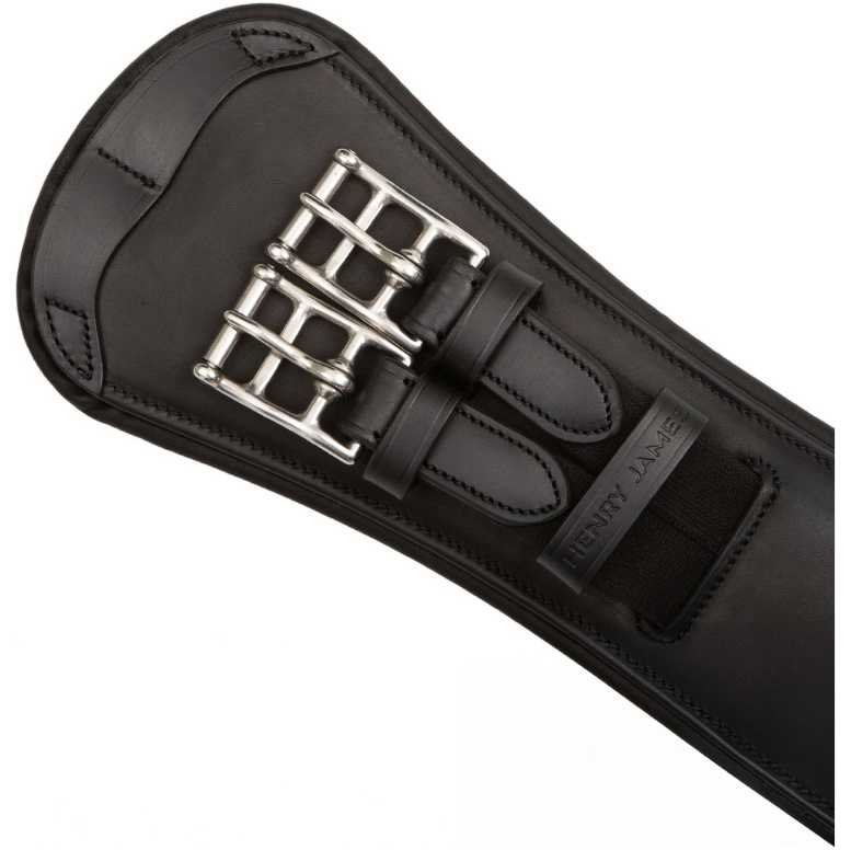 2024 Henry James Saddlery Symmetry Anatomic Short Girth GRTH-01-SHT - Black